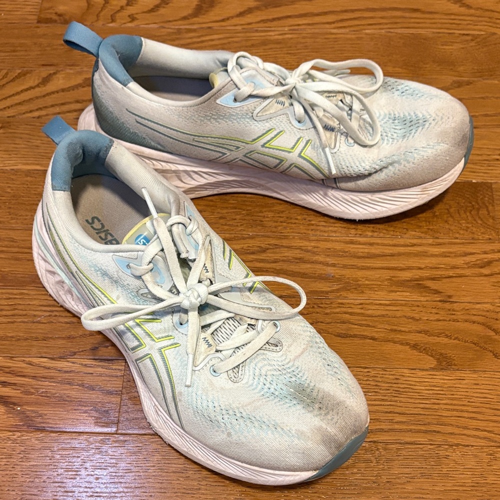 ASICS | Blue & White PureGEL Gel-Cumulus Running Sneakers Women’s Size 11